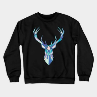 Geometric Polygonal Deer Crewneck Sweatshirt